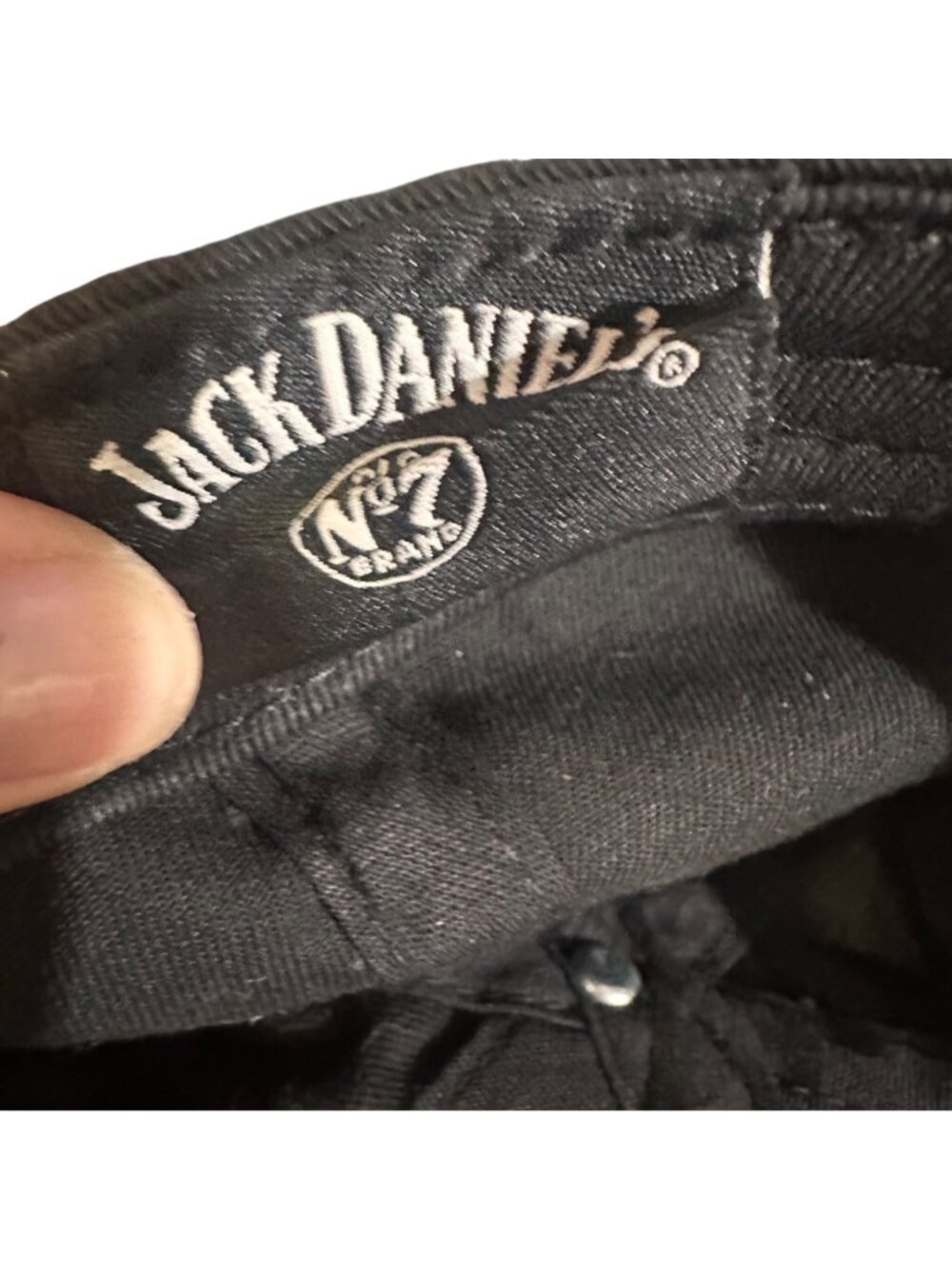 Jack Daniels Old No. 7 Black Adjustable Cotton Cap One Size Fits Most - Picture 2 of 8